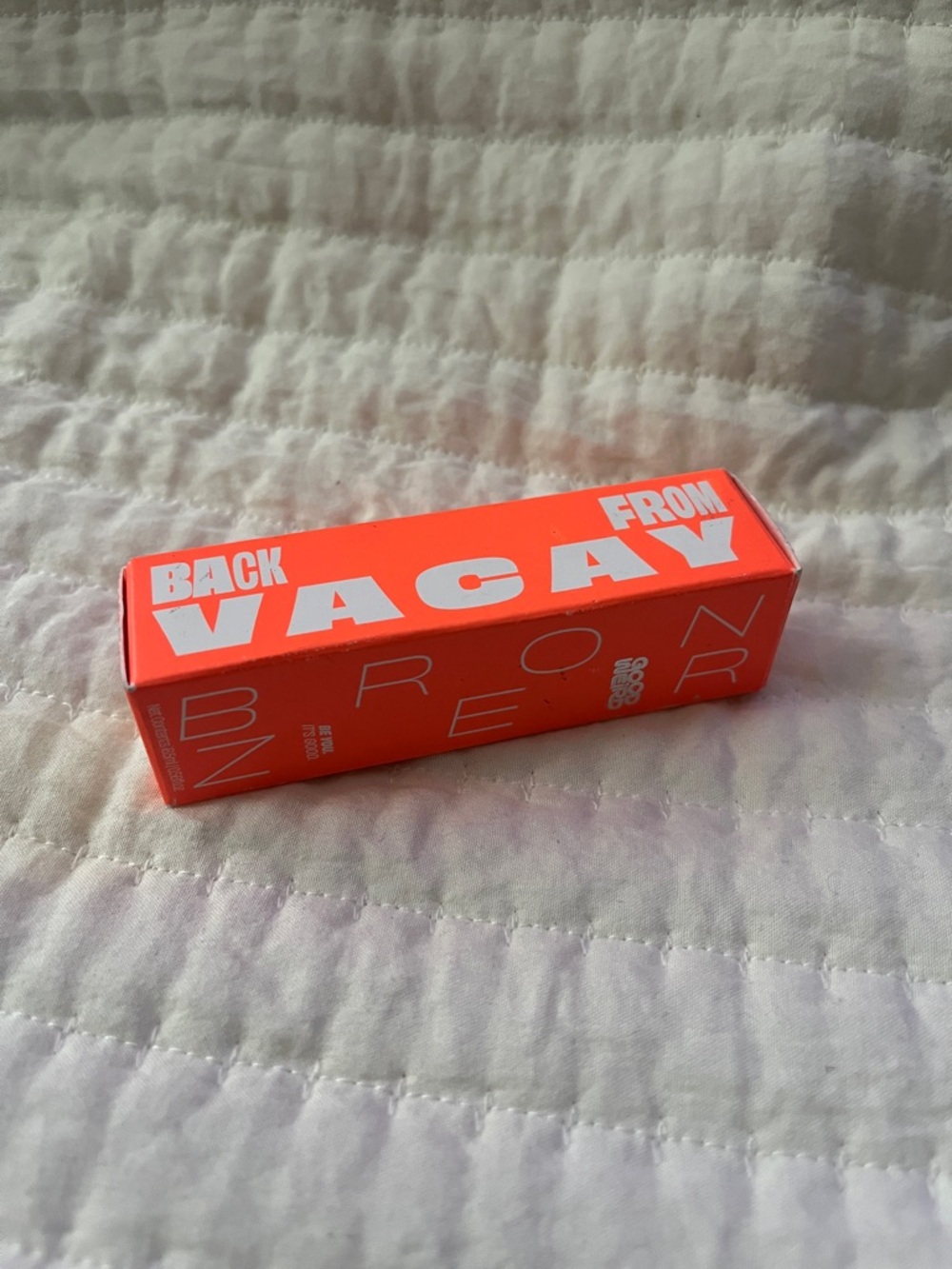 Bright Orange "Back From Vacay" Bronzer Box